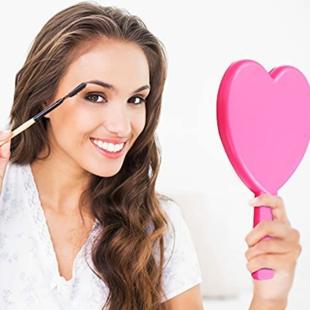 Pink Heart Travel size mirror